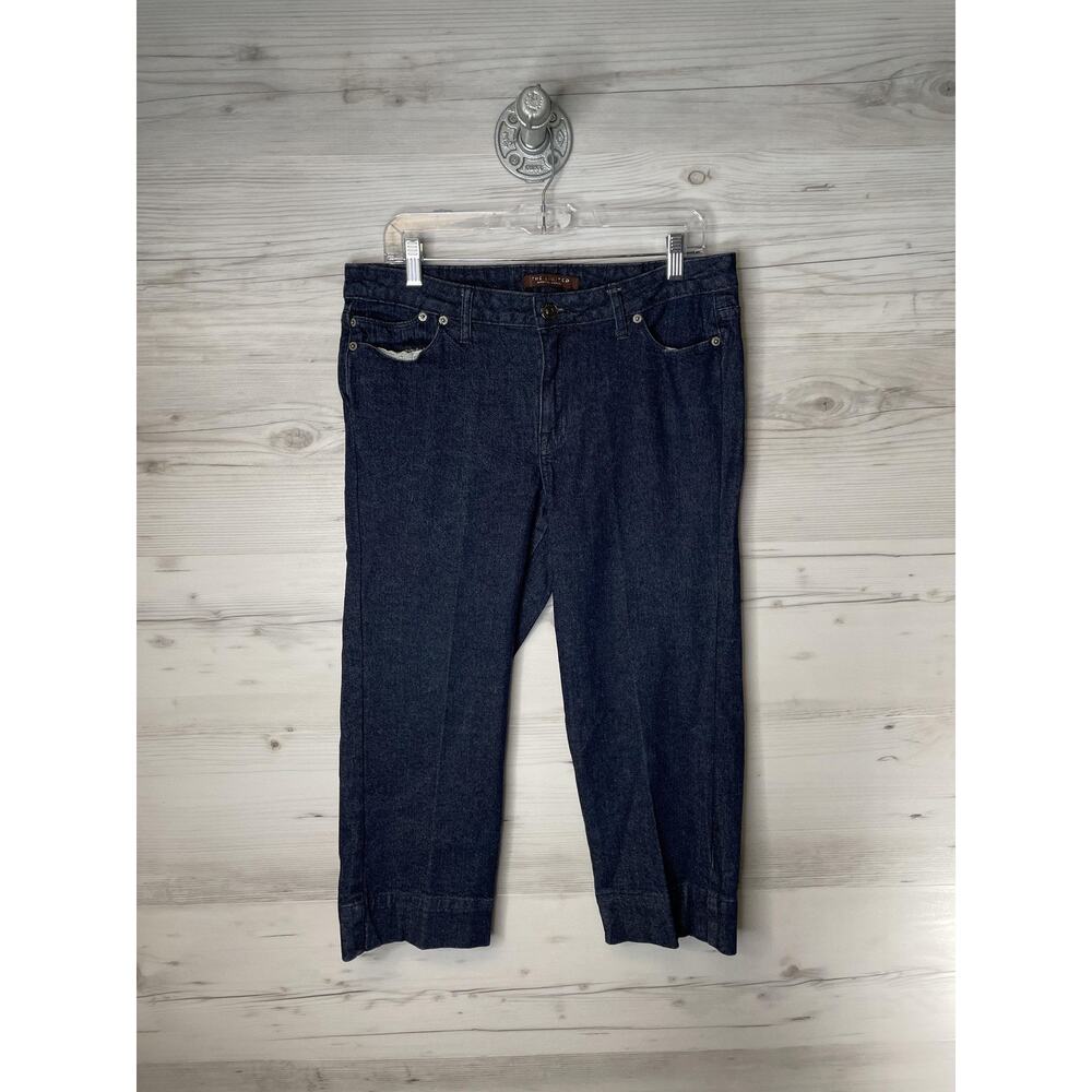 The Limited Jeans Womens 12 Blue Denim Capri Stretch Mid Rise‎ Cropped 5 Pocket
